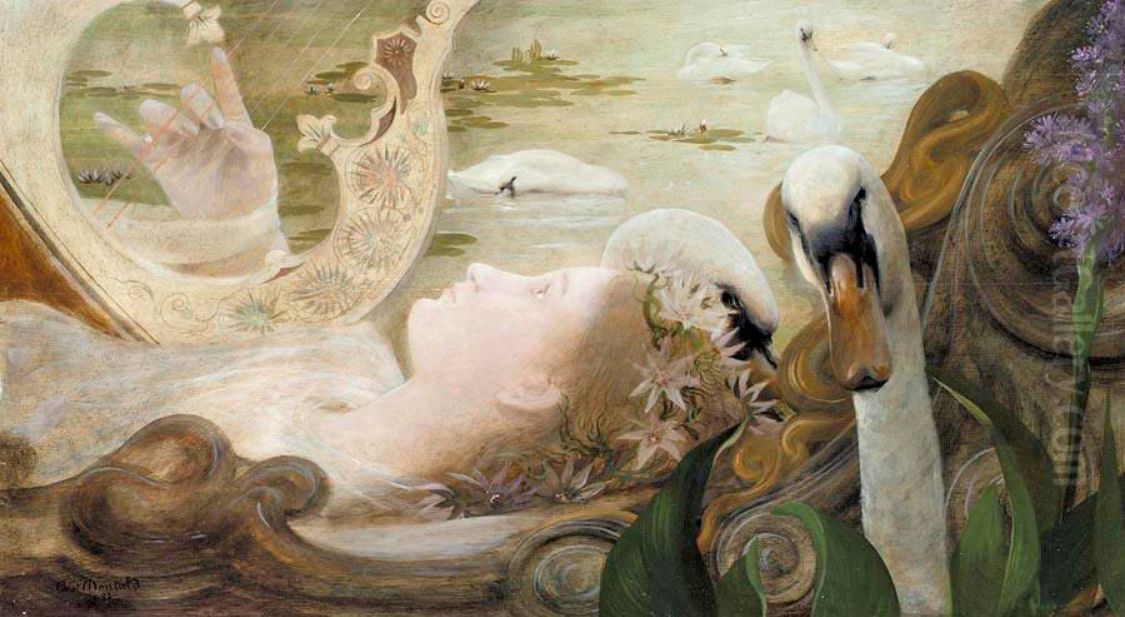 Ophelia Oil Painting by Constant Montald
