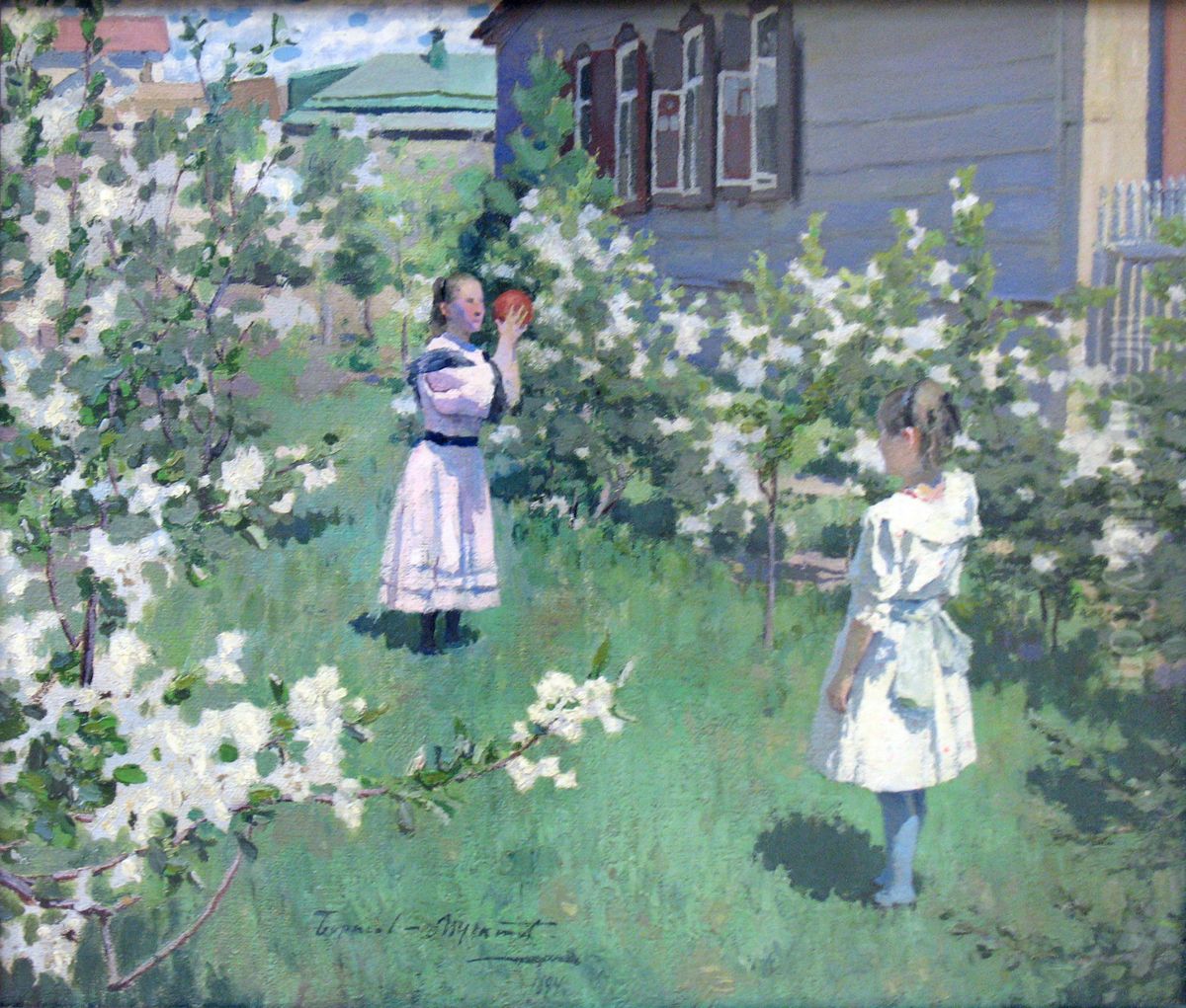 May Flowers, 1894 Oil Painting by Victor Borisov-Musatov