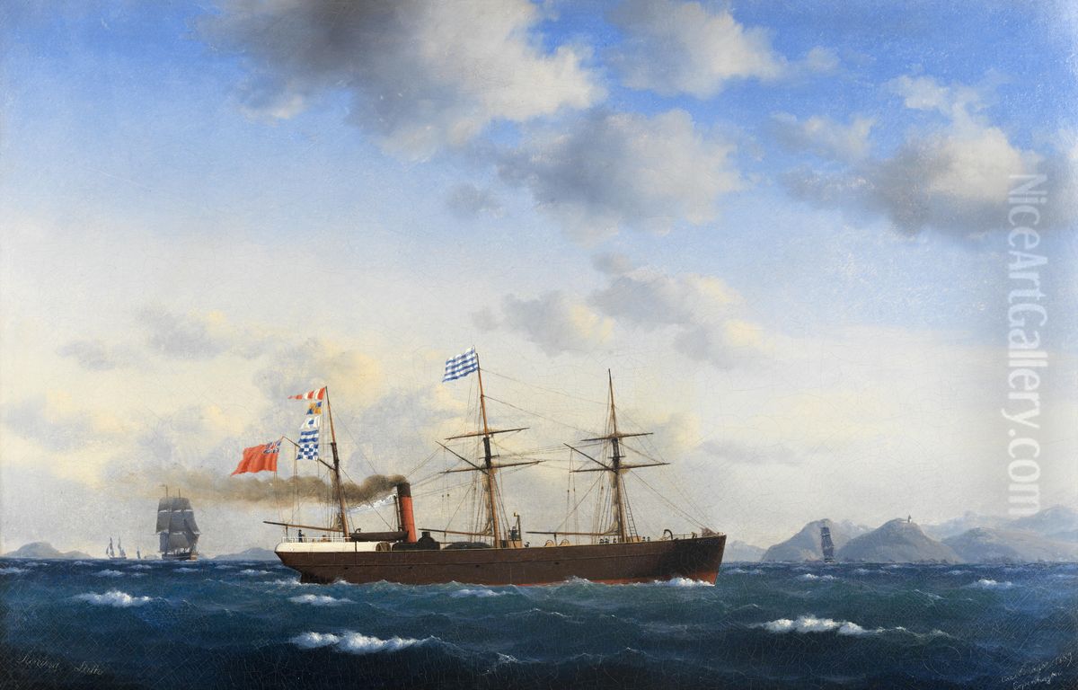 The collier Stirling of Leith. Oil Painting by Carl Baagoe