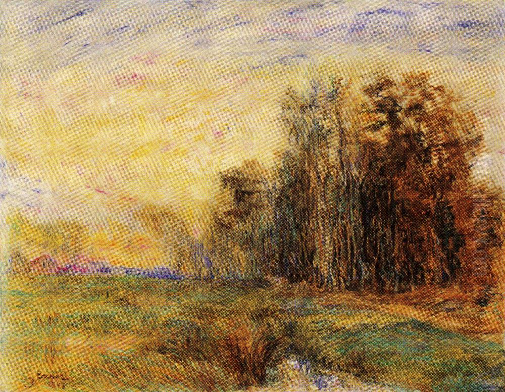 The edge of the wood in Ostend Oil Painting by James Ensor