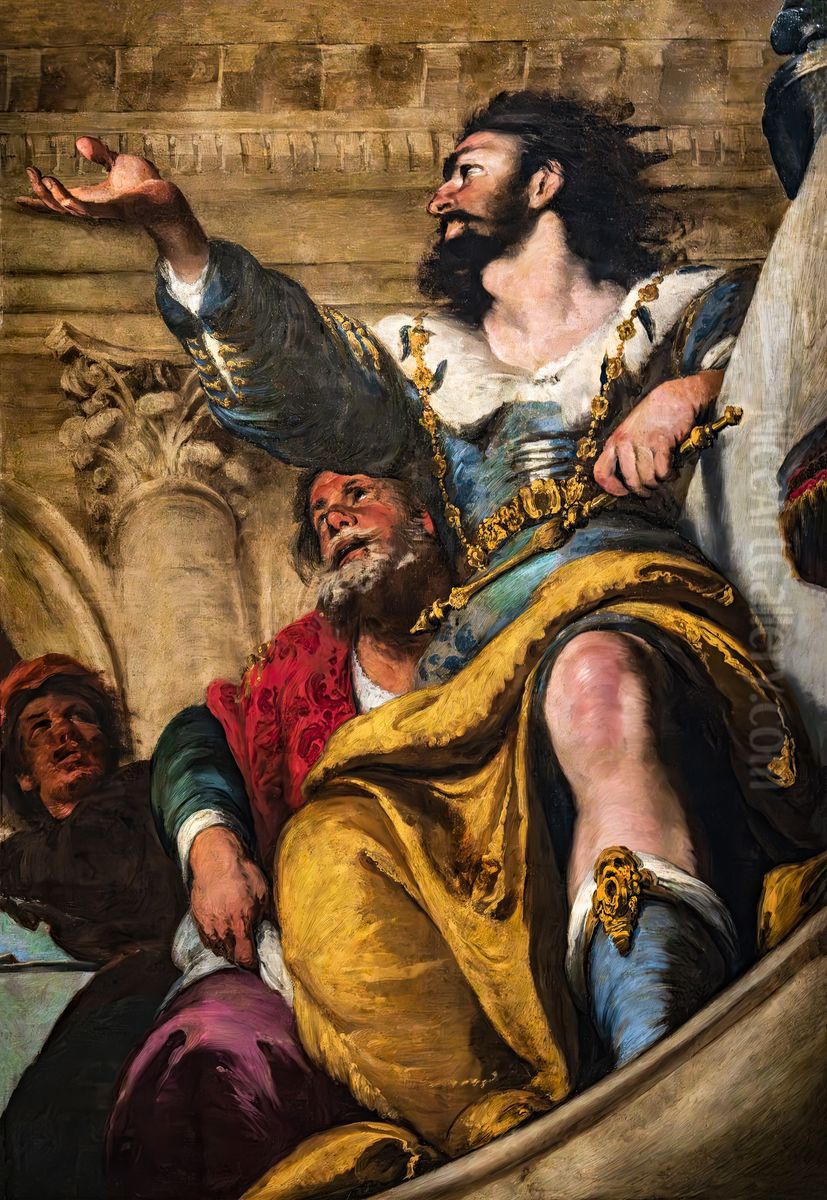 The Parable of the Wedding Banquet Oil Painting by Bernardo Strozzi