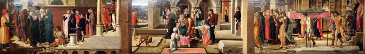 Three Stories of Drusiana and of St John the Evangelist Oil Painting by Giovanni Bellini