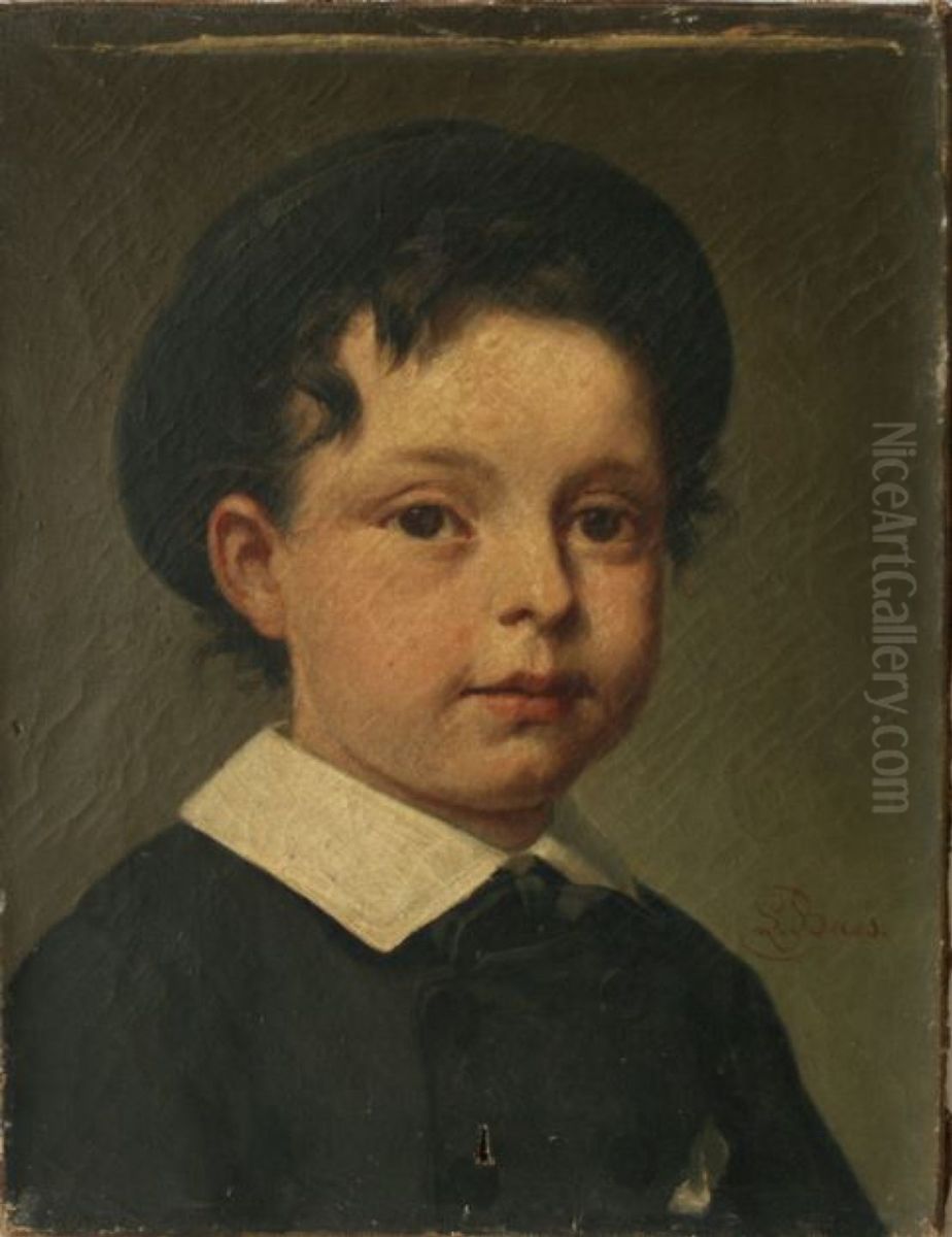 Portrait of a boy Oil Painting by Lionel Baes