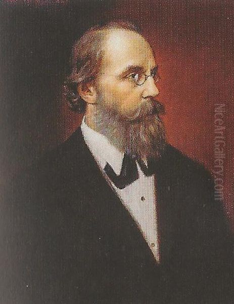 Portrat vonHeinrich Hlasiwetz(1825-1875), Rektor derTechnischen Hochschule Wien Oil Painting by unknown