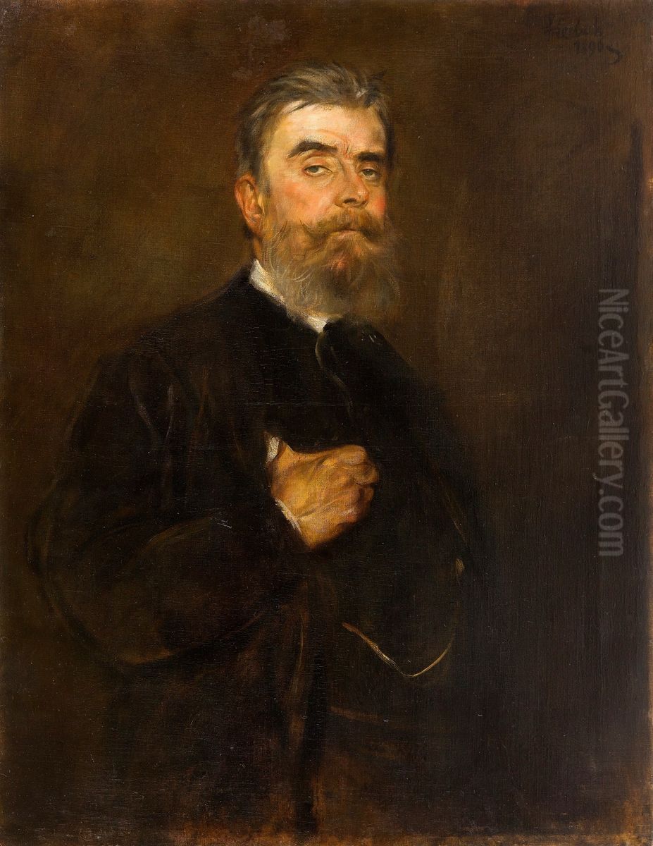 Portret Guido Henckel von Donnersmarcka Oil Painting by Lenbach Franz Von