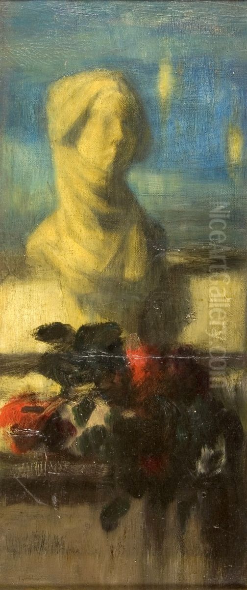 Barbarkai kwiaty Oil Painting by Jozef Pankiewicz