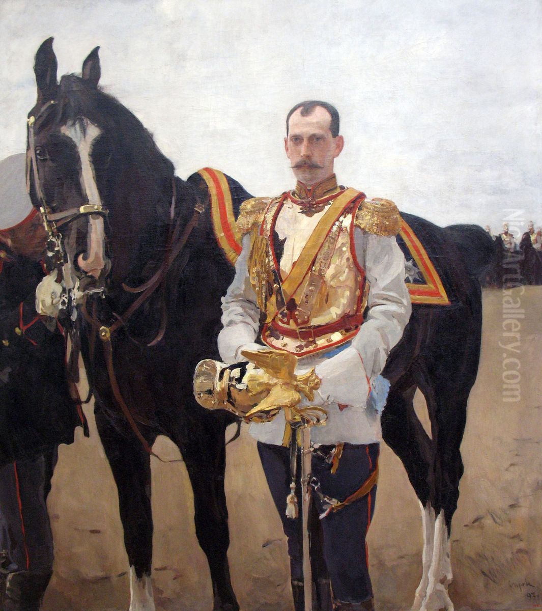 Portrait of Grand Duke Pavel Aleksandrovich Oil Painting by Valentin Serov