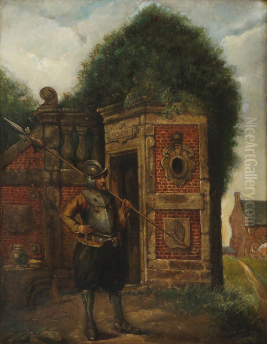 Guard at the tower Oil Painting by Benjamin Linnig