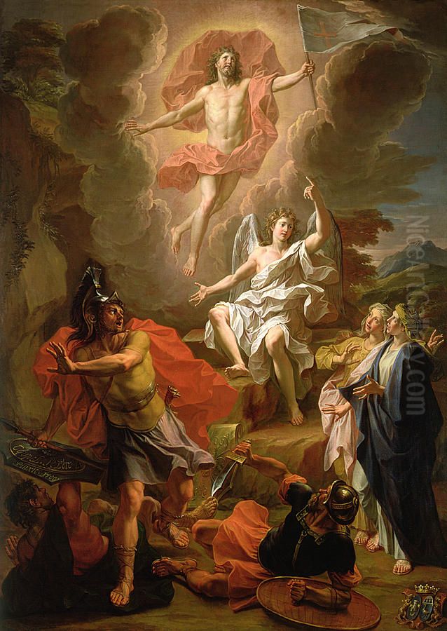 Resurrection of Christ Oil Painting by Noel Coypel