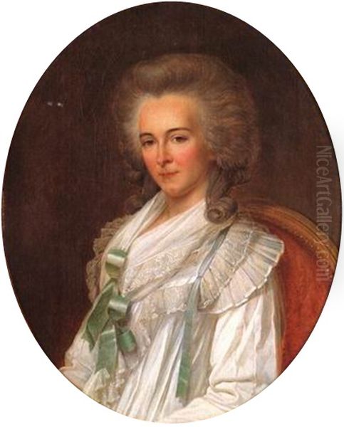 Portrait ofBathilde d'Orleans(1750-1822) Oil Painting by Unidentified painter