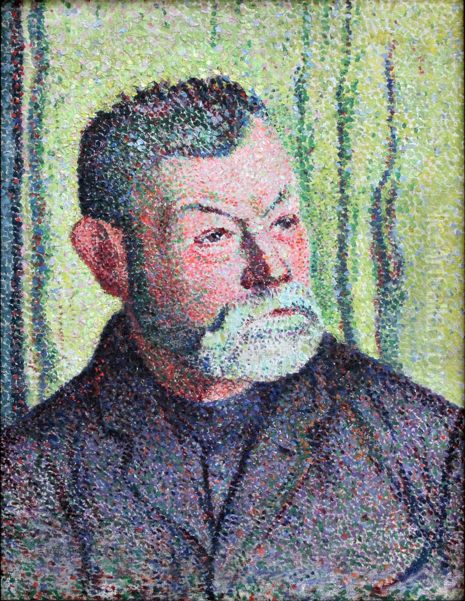 Holstein Farmer Oil Painting by Christian Rohlfs