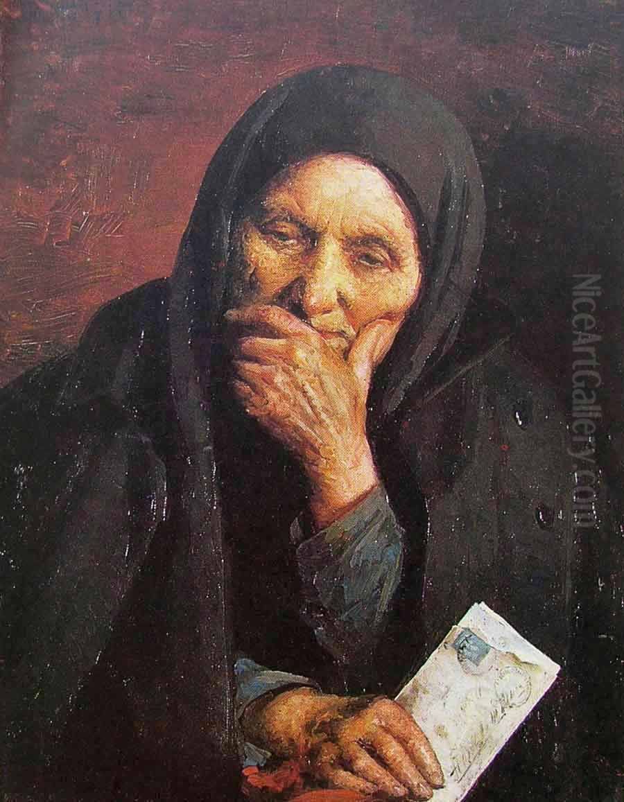 Letter from America Oil Painting by Yehuda Pen