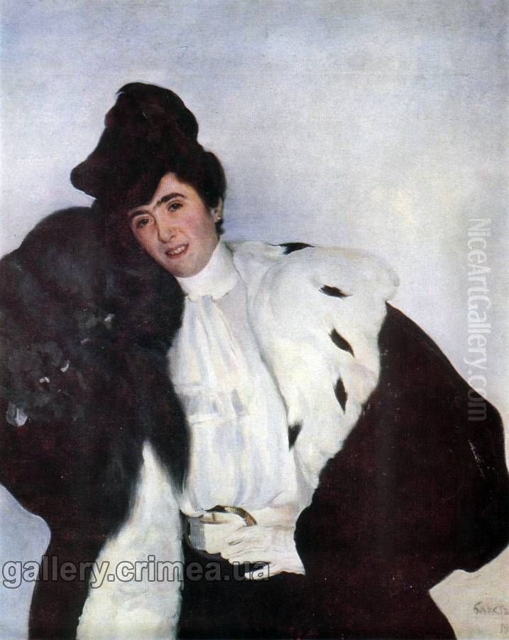 <<Zenskij portret>> Oil Painting by Leon Bakst