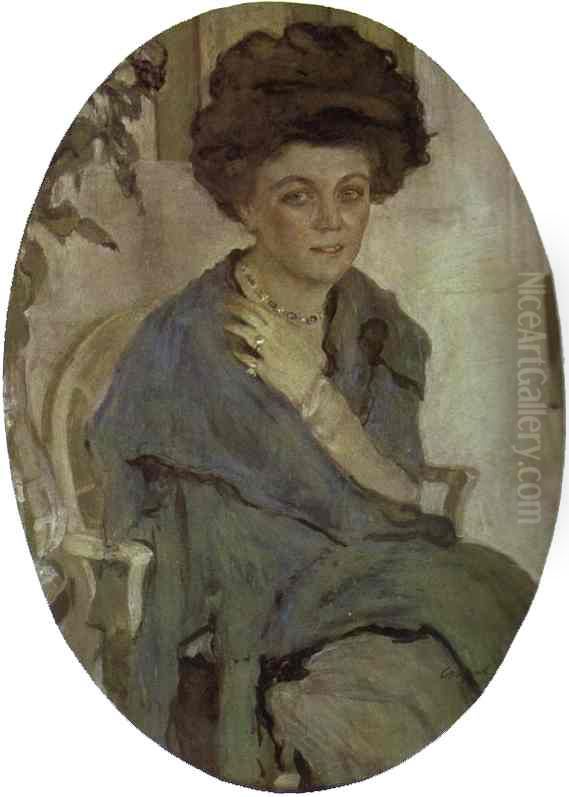 Portrait of Yelena Oliv Oil Painting by Valentin Serov