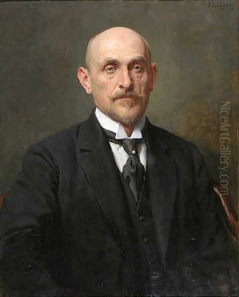 Portret Henryka Szarskiego Oil Painting by Kazimierz Pochwalski