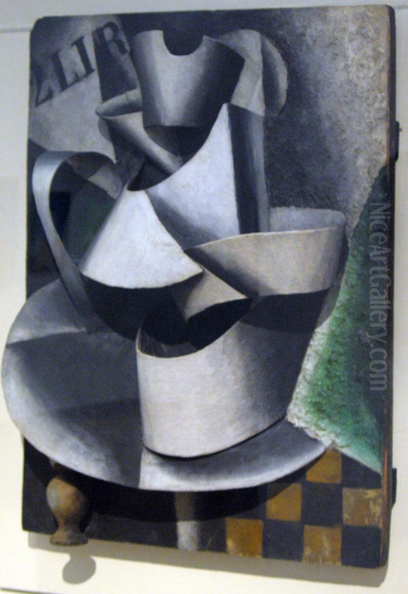 Jug on a table Oil Painting by Lyubov' Popova