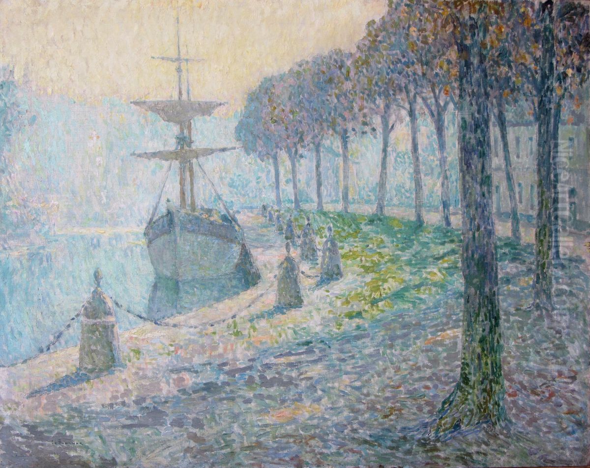 Fog in the Midi Oil Painting by Henri Le Sidaner