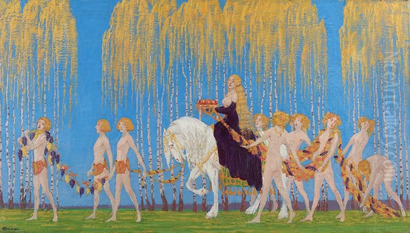 Apoteoza Jesieni Oil Painting by Edward Okun