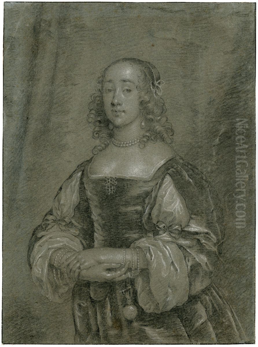 Portrait of a woman Oil Painting by Cornelis Janssens van Ceulen