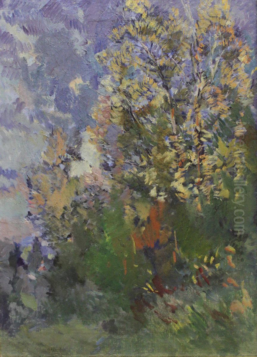 Bushes Oil Painting by Konstantin Alexeyevich Korovin