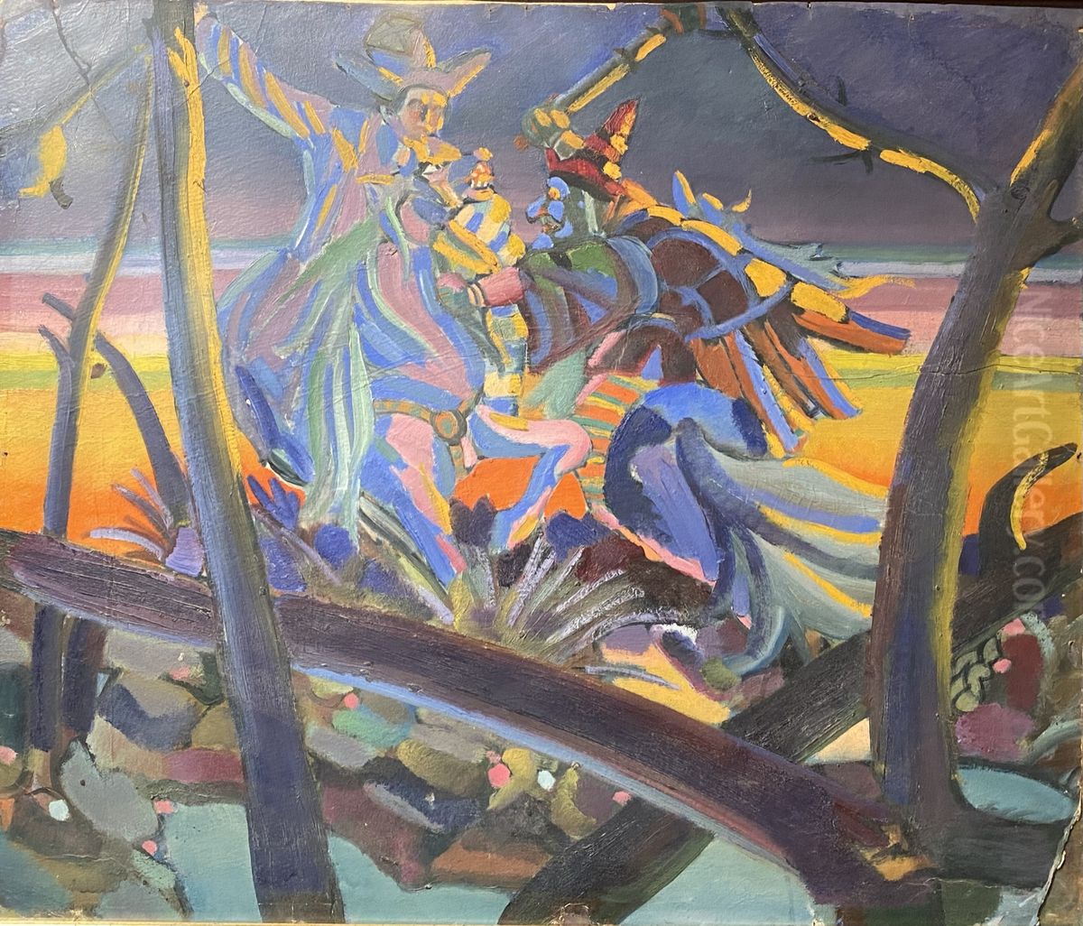 Kazacny suzet Oil Painting by Michas Filipovic