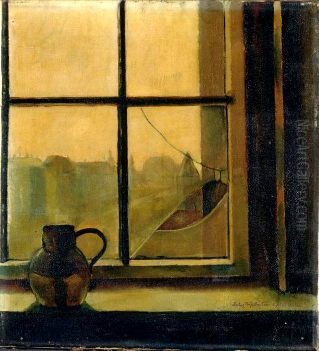 Jug at the Window Oil Painting by Felix Nussbaum