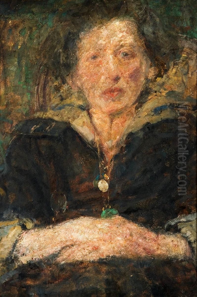 Portret pianistki Fridy Eissler. Oil Painting by Olga Boznanska