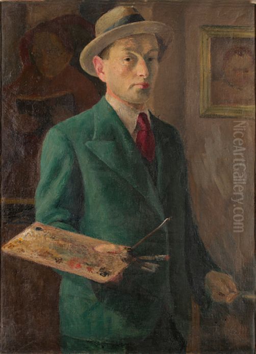 Self-portrait Oil Painting by Samuel Finkelstein