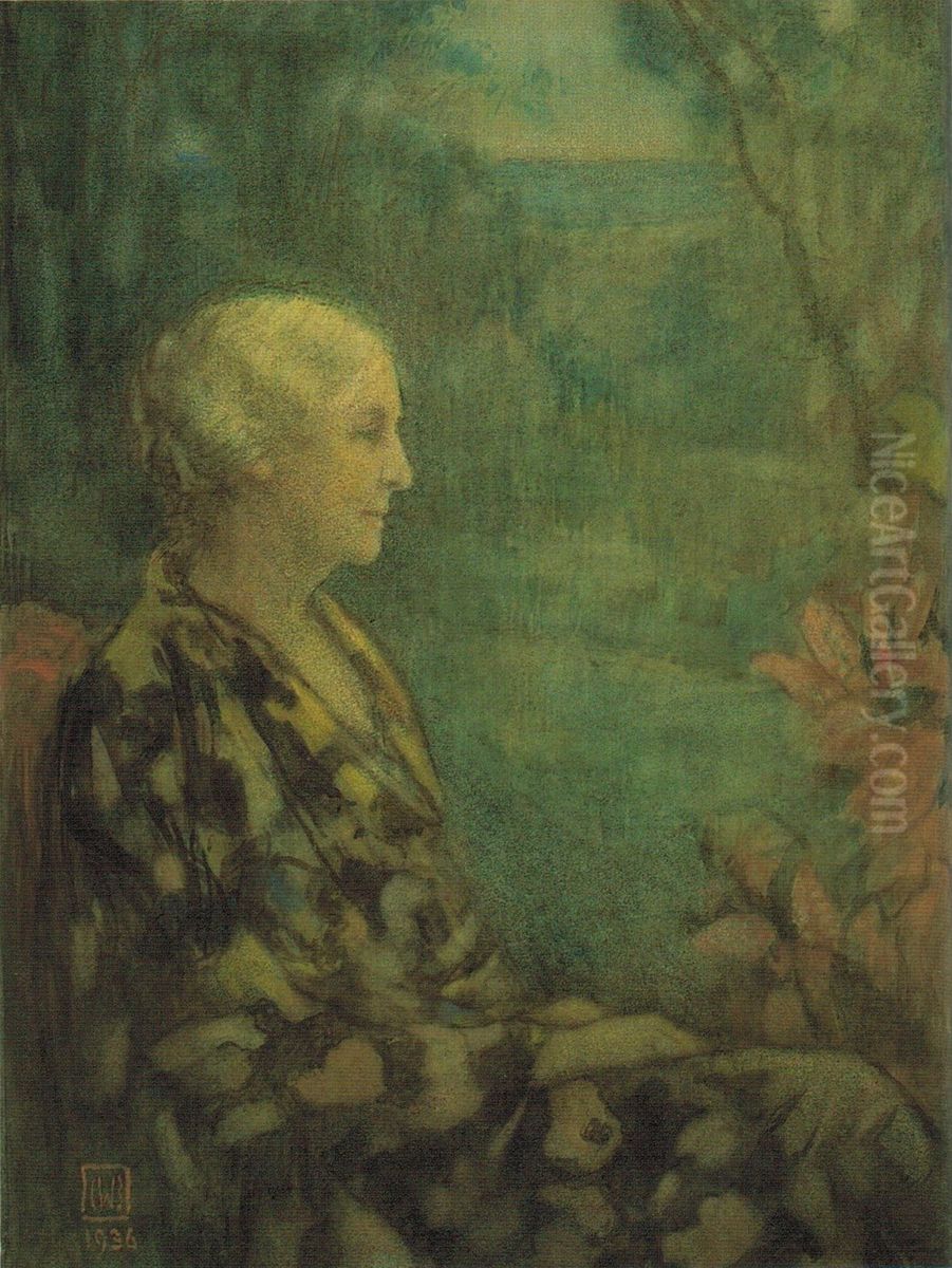 Catherine Main Bartlett Oil Painting by Charles William Bartlett