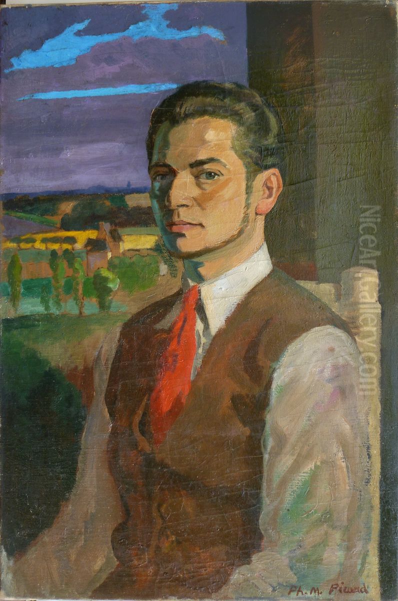 Self-portrait Philippe Marie Picard Oil Painting by unknown