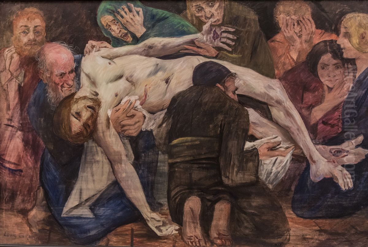 Die Grablegung Oil Painting by Lovis (Franz Heinrich Louis) Corinth