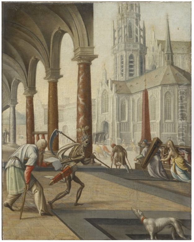 Allegory of Death Oil Painting by Hendrick Aerts