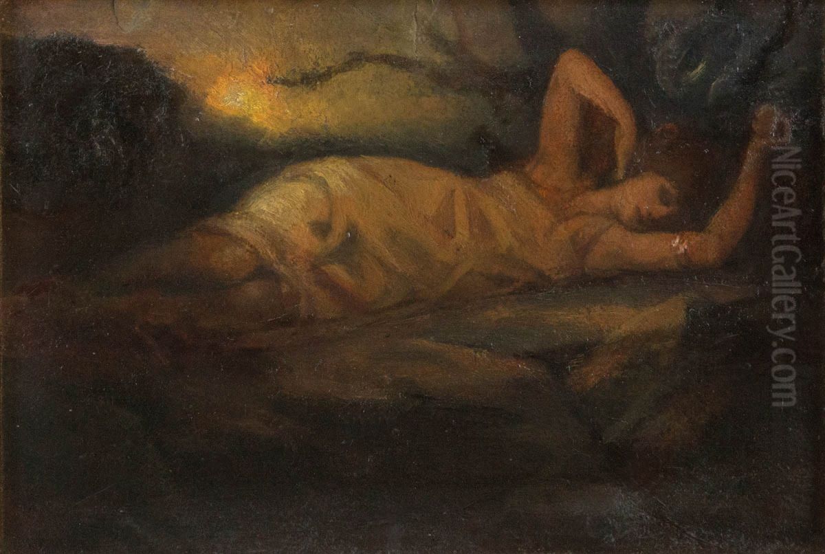 Crepuscule Oil Painting by Jan Frans De Boever