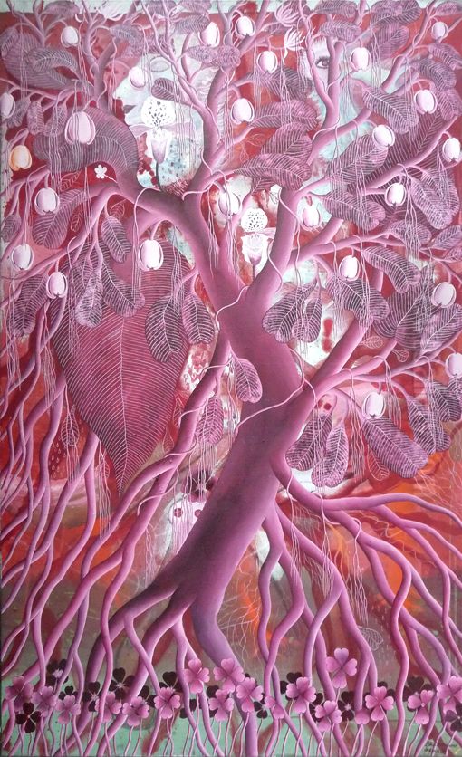 Blutentraume Oil Painting by Helma