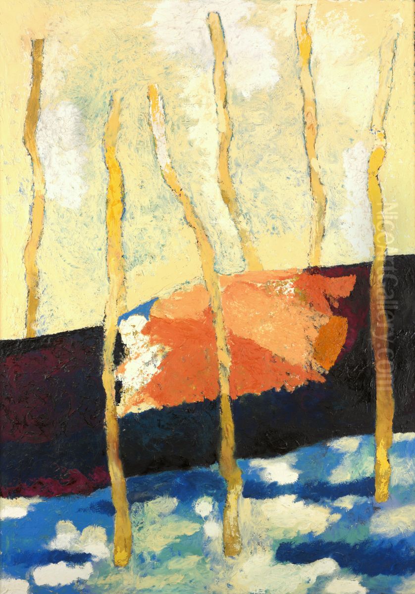 Gondola II Oil Painting by Otakar Slavik