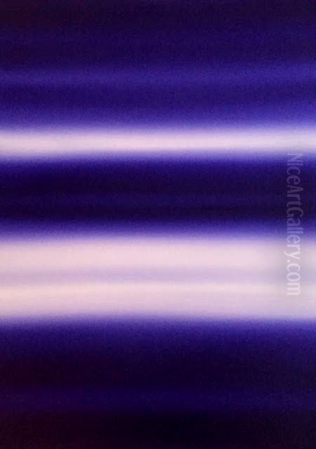 Blue Spectrum Oil Painting by unknown