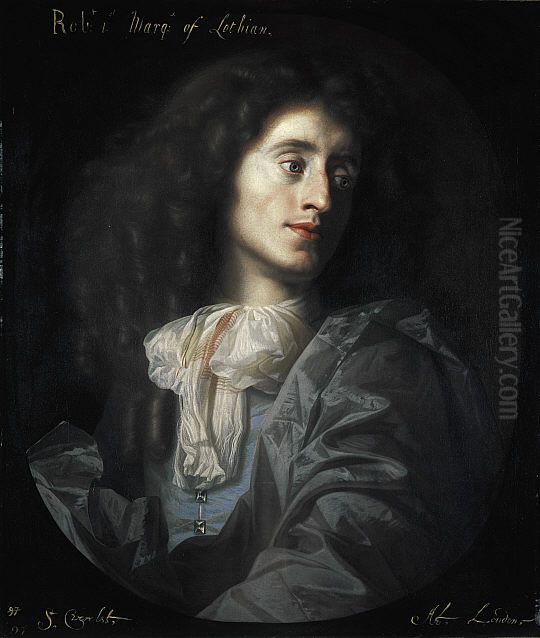 Robert Kerr, 1st Marquess of Lothian(1636-1703) Oil Painting by Simon Pietersz Verelst