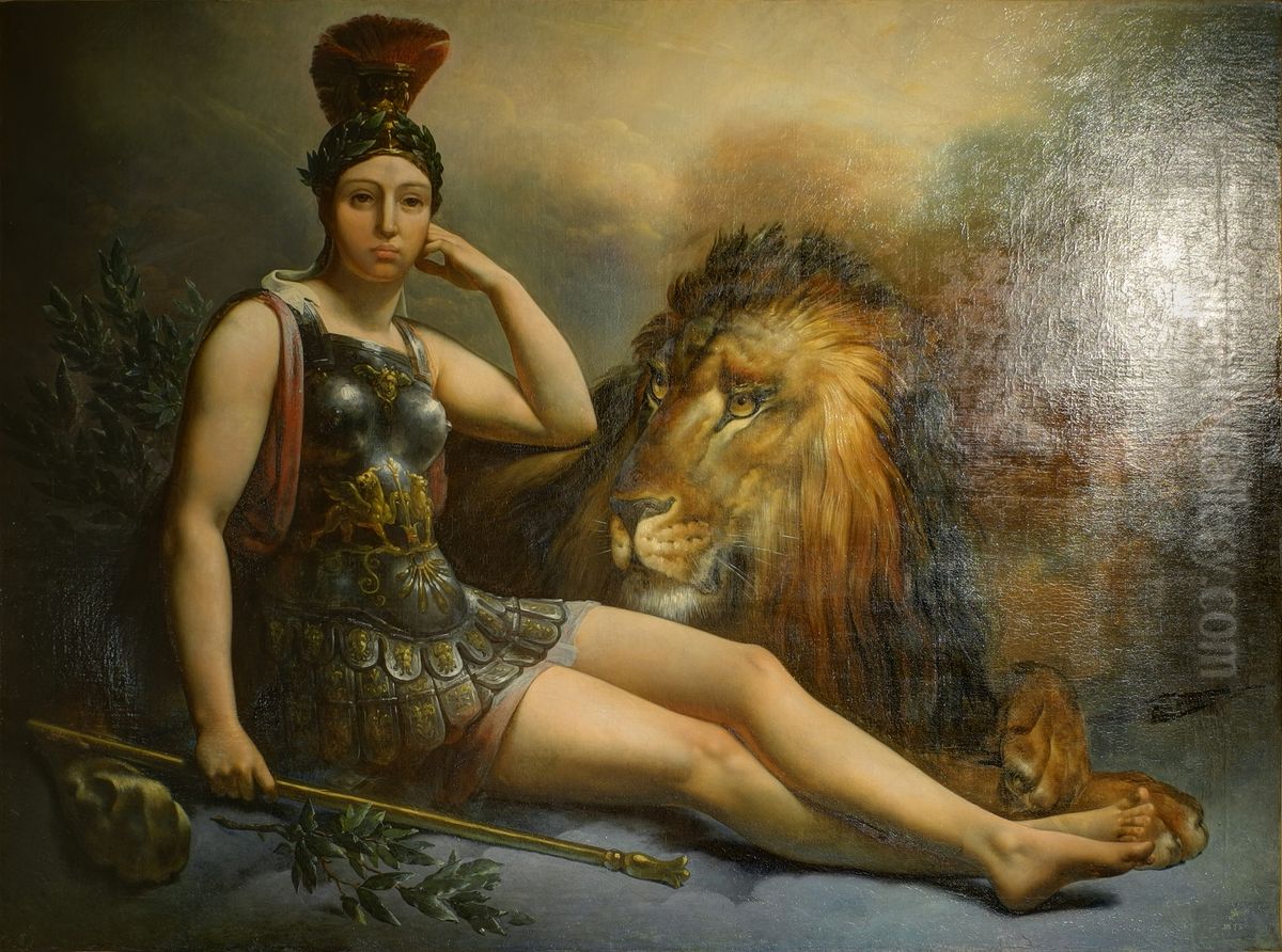 La Force (ou la Valeur Militaire). Oil Painting by Francois Joseph Heim