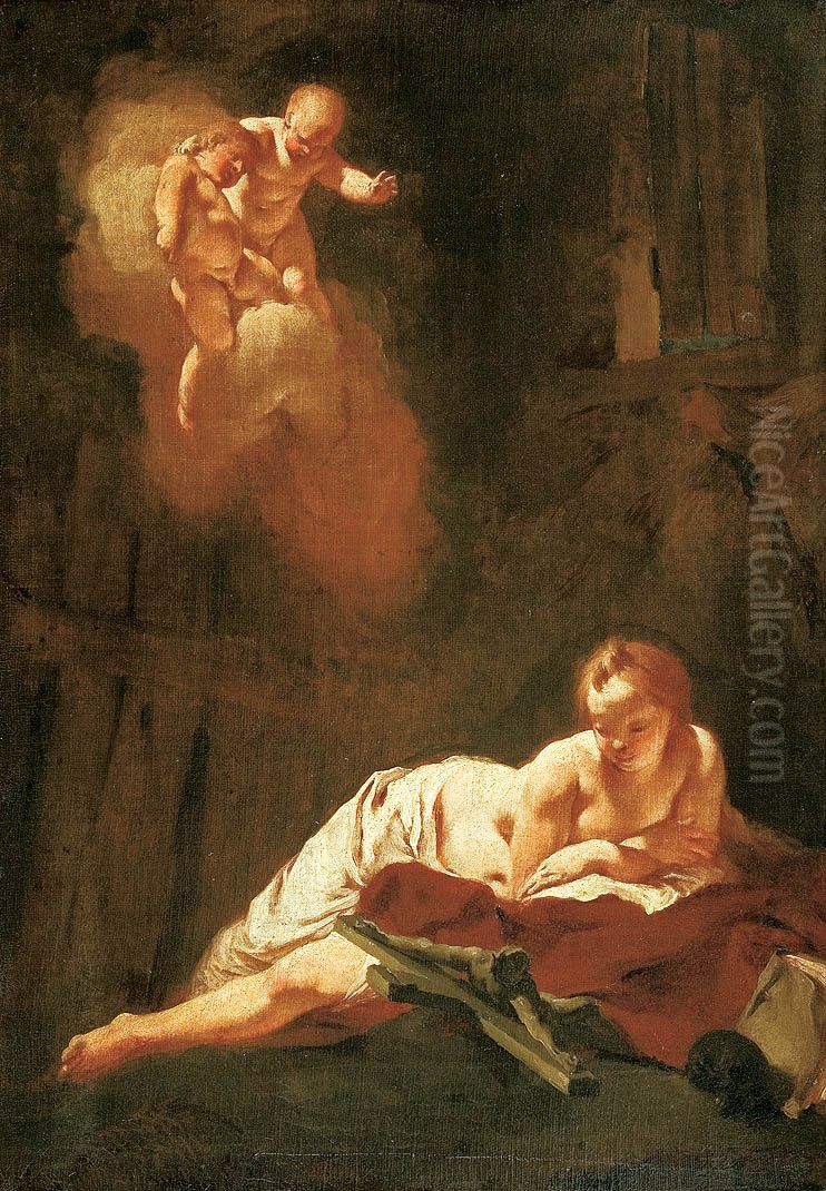 La Madeleine penitente Oil Painting by Giovanni Battista Piazzetta