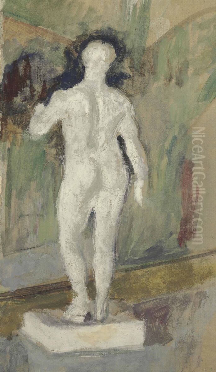 Statuaire Oil Painting by Jean-Edouard Vuillard