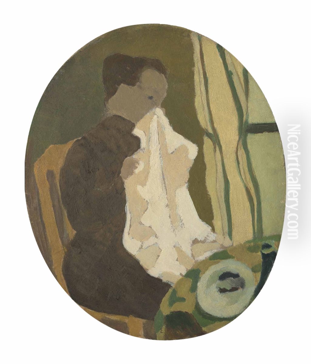 La grande serviette Oil Painting by Jean-Edouard Vuillard