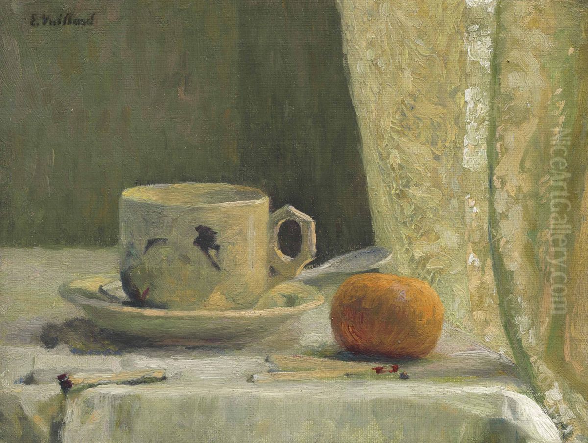 Tasse et mandarine Oil Painting by Jean-Edouard Vuillard