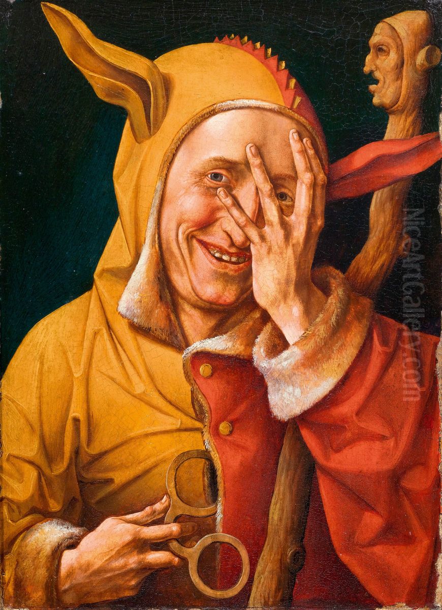 Portrait of a jester Oil Painting by Frans Verbeeck