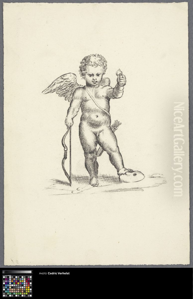 Cupid carrying a Ring Oil Painting by Musea Brugge