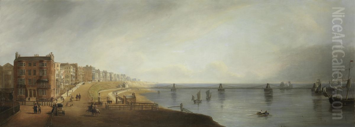 The Chain Pier, Brighton Oil Painting by Edward Fox