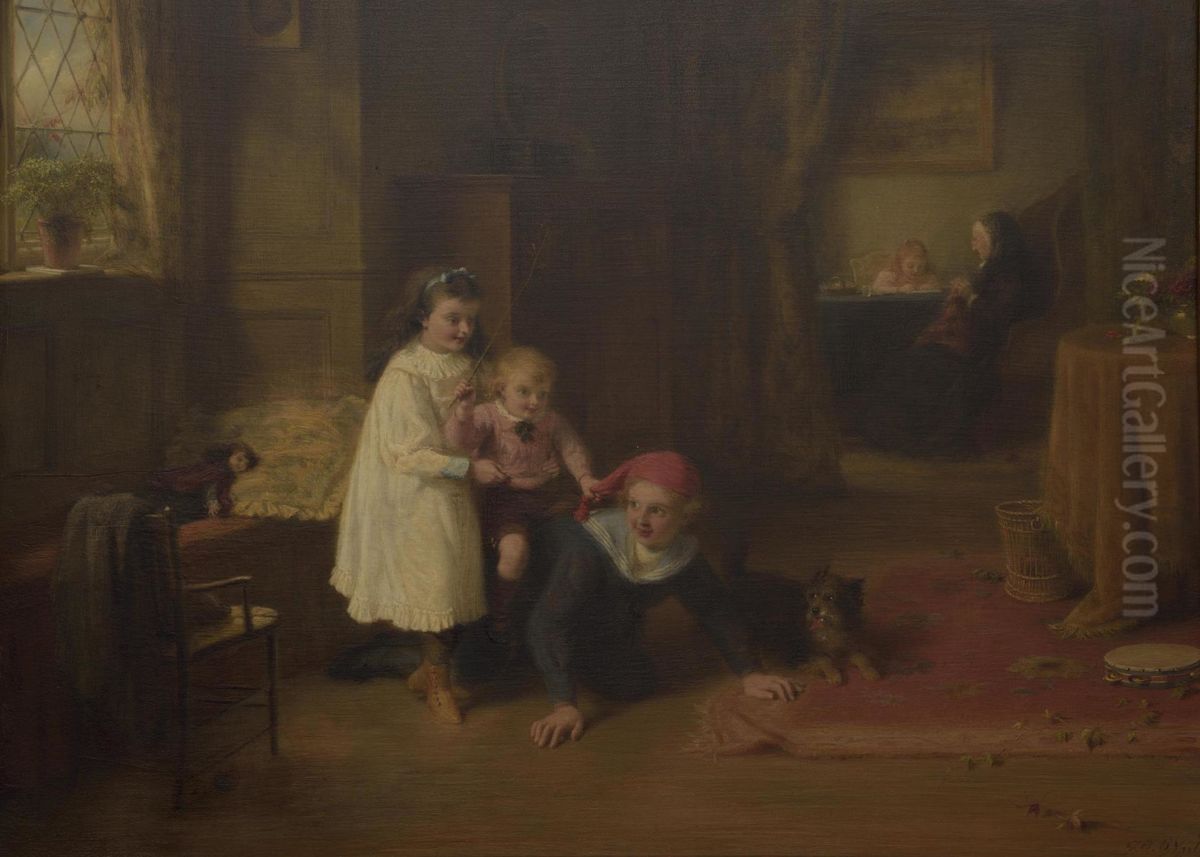 Piggy-back Oil Painting by unknown