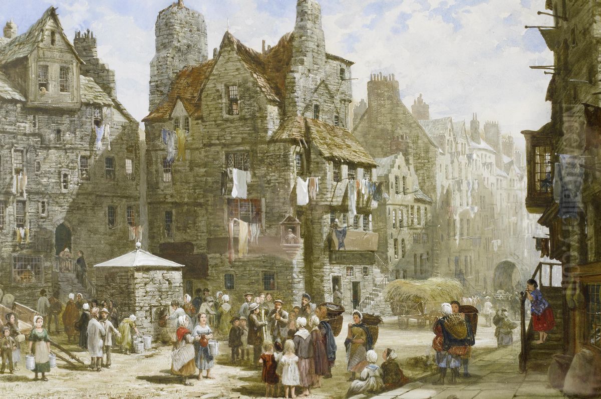 John Knox's House, Edinburgh Oil Painting by unknown