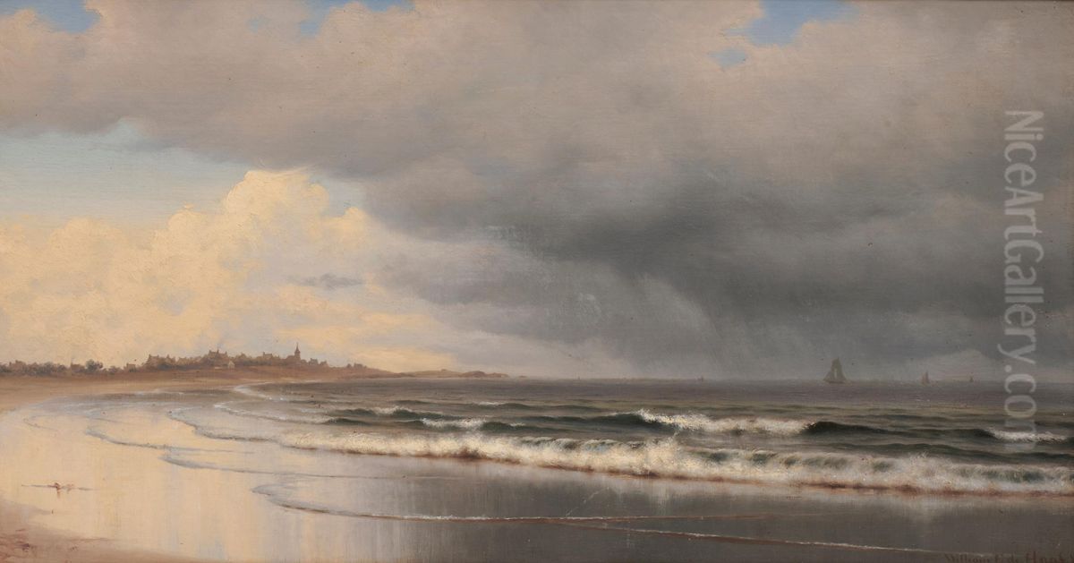 Coastal View Oil Painting by Willem Frederik de Haas