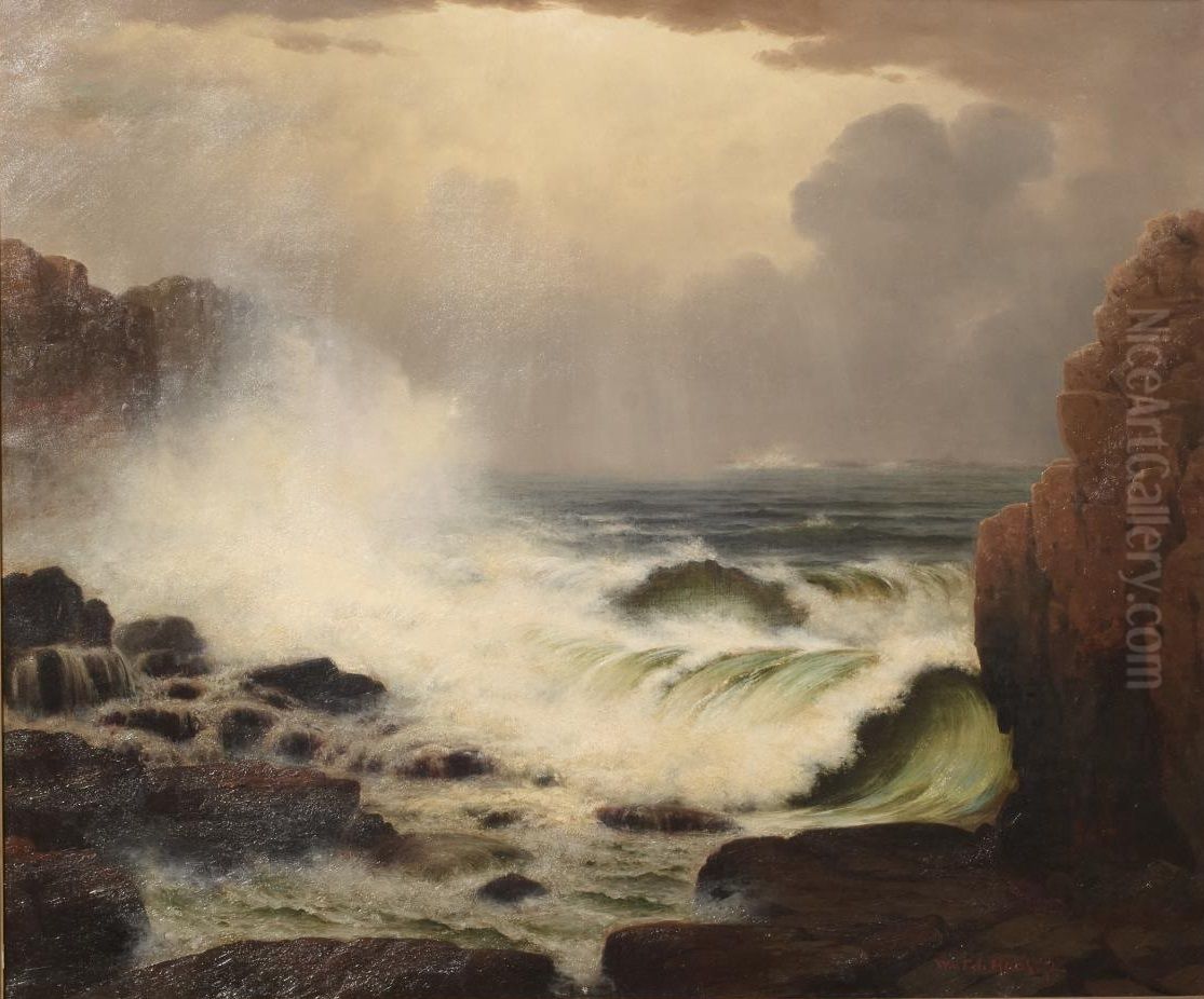 Seascape Oil Painting by Willem Frederik de Haas