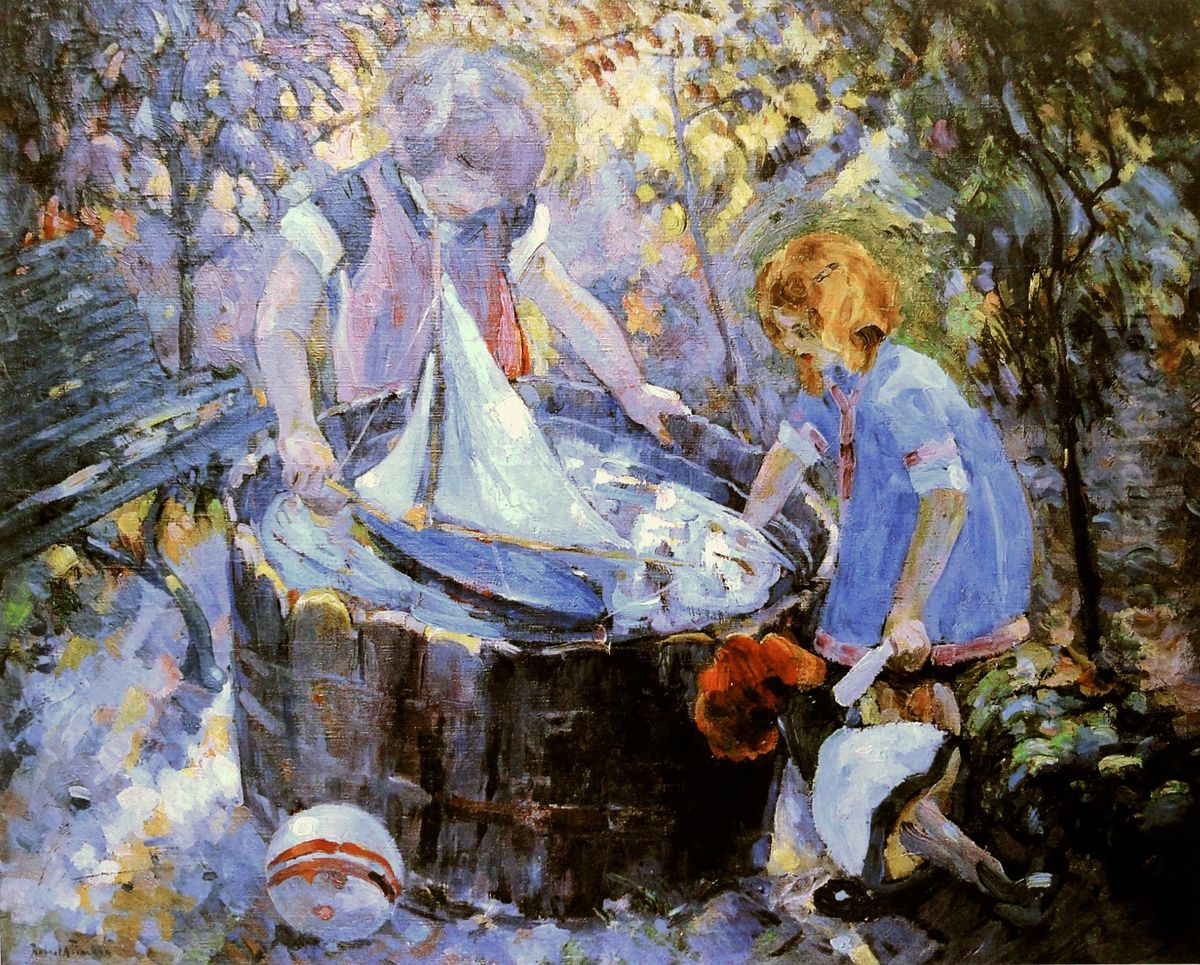 Le Baquet Oil Painting by Robert Antoine Pinchon